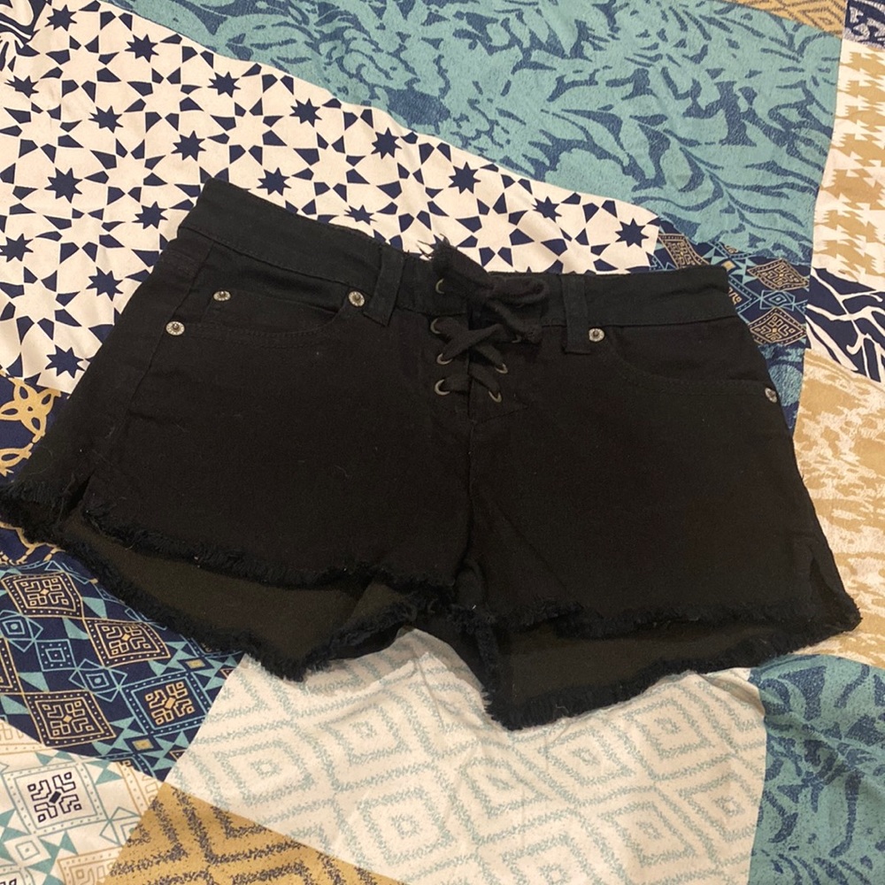 Jeans shorts,  black. Size XS